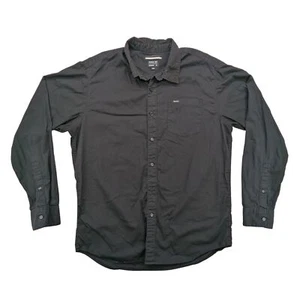 RVCA Shirt Mens Medium Regular Fit Black Button Up Long Sleeve Casual M6513RVL - Picture 1 of 10