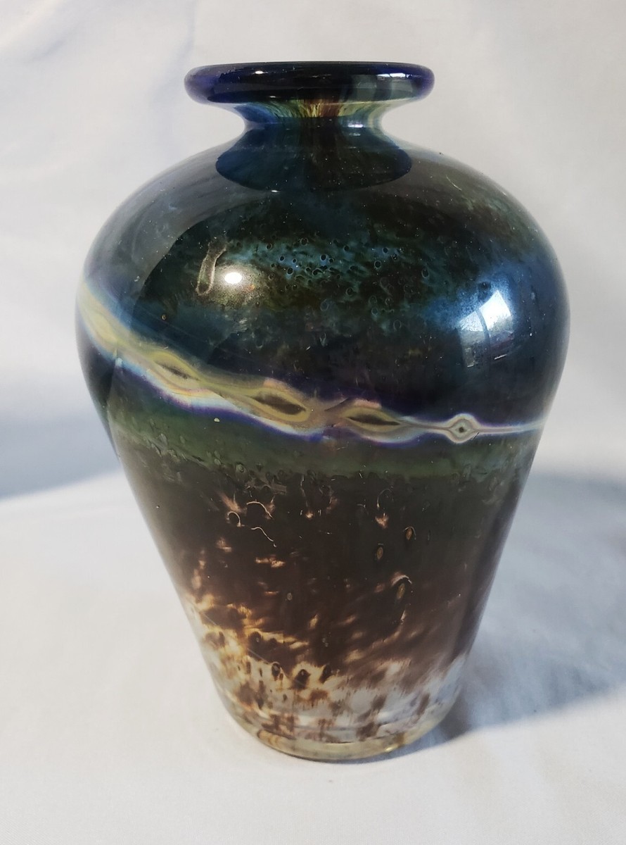 ◇ Isle of wight studio glass 花瓶 ビンテージ ◇ ◇ Isle of