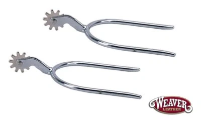 Damas Western Quick-On Spurs Cromado por Weaver Cuero Nuevo Foto 1 de 3