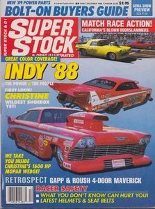 SUPER STOCK & Drag Illustrated December 1988 Christine Pro Mod NHRA Indy Chevy - Picture 1 of 1