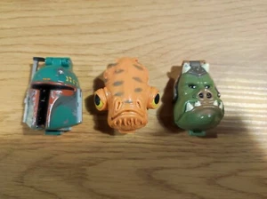 Lotto Mini Head Star Wars Micro Machines Anni 90 - Wobba Fett Ammiraglio Ackbar - Foto 1 di 6