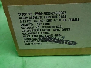 vintage aircraft, ratrod, radar pressure guage vacuum guage mechanical - Bild 1 von 3