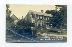 Foto postal West Barnstable MA 1958 RPPC, antigüedades Coach House - Imagen 1 de 3