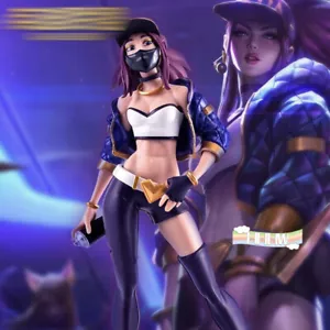 Neu Authentic Limited League of Legends K/DA Akali entsperrte Statue Actionfigur - Bild 1 von 11