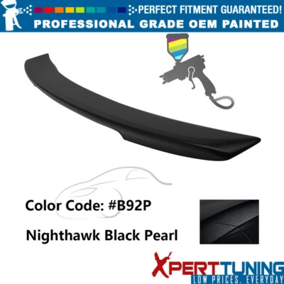 Fits 06-07 Honda Accord OE Style Rear Trunk Spoiler ABS Nighthawk Black Pearl Foto 1 de 3