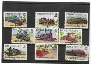 lot de Timbres TOGO sur les Trains / Locomotives / chemins de fer - Picture 1 of 1