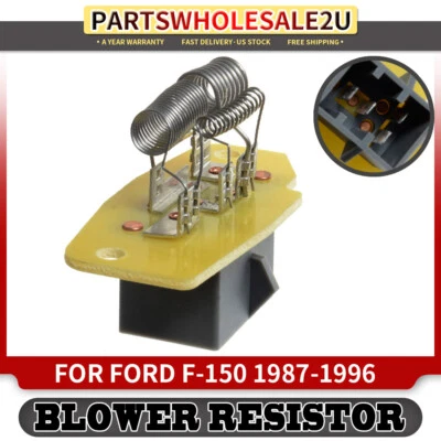 Blower Motor Resistor for Ford F-150 1987-95 1996  E-150 E-250 F-250 F-350 F450 - Image 1 of 4