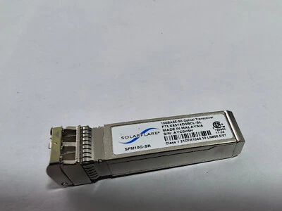 Solarflare SFM10G-SR 10G  850nm SFP+ Optical Transceiver FTLX8574D3BCL-SL - Image 1 of 3