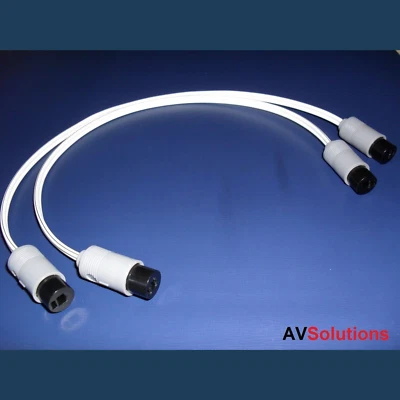 AV SOLUTIONS 0,25 m Lautsprecherkabel Adapter 2-Pin DIN Buchsen Paar für Bang & Olufsen B&O HQ