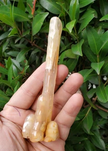 RARO!! 54 gr Bellissimo Grappolo Stalattite Calcedonio Indonesia - Foto 1 di 9