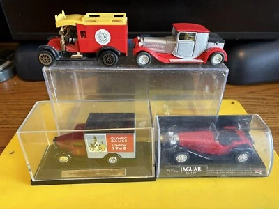 LLEDO ‘48 OLYMPIC TRUCK+NEWRAY JAGUAR SS-100+2UNBRANDED CARS NEW RARE HTF LOT 44 - Image 1 of 4