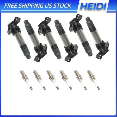 6pcs Ignition Coils+6pcs Iridium Spark Plug for Volvo S60 S80 V70 XC60 XC70 XC90 Foto 1 de 4