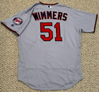 WIMMERS size 48 #51 2017 Minnesota Twins game used jersey issued road gray MLB