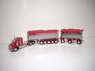 Dcp First Gear 1/64 Red Kenworth T800w/Chrome East Genesis Ll End Dump Trailers