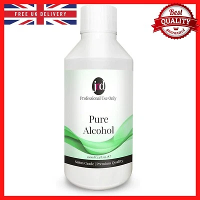 JND 100% Pure Alcohol Prep & Wipe Cleanser Nail Gel Polish Residue Remover (100ml...