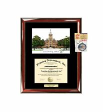 Ohio State University Diploma Frame Lithograph OSU Degree Graduation Plaque Coll