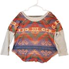 Ralph Lauren Denim & Supply Aztec Southwest Navajo Top Sweater Shirt Women XL