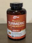 NUTRIFLAIR TURMERIC CURCUMIN WITH GINGER AND BIOPERINE BLACK PEPPER 180 CAPSULES