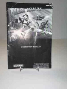 Mega Man X SNES Super Nintendo Anleitung NUR Anleitung S/W - Bild 1 von 3