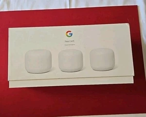 Google Nest Wifi Router and 2 Points with Google Assistant GA00823-US  White - Afbeelding 1 van 14