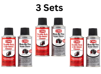 CRC Mass Air Flow & Throttle Body Single-Use Cleaner Twin Pack Kit - Изображение 1 из 4