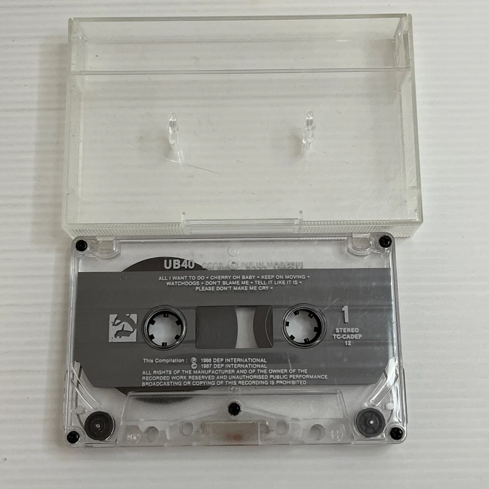 UB40 CCCP Live In Moscow Cassette Tape No Inlay 1987 - Image 1 of 4