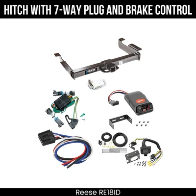 Hitch Tow PKG+ Brake Control For 00-02 Chevy Express GMC Savana 1500 2500 3500 - Image 1 of 4