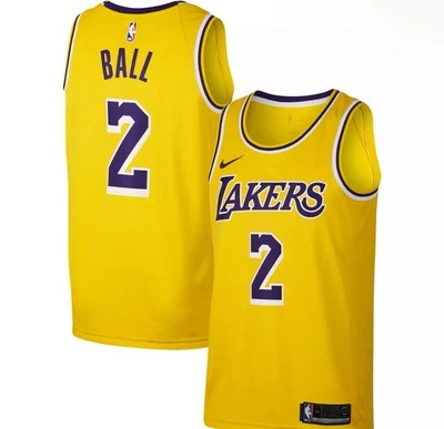 Nike NBA Los Angeles Lakers  Swingman Jersey  Lonzo Ball Youth Large (14-16) - Image 1 of 4