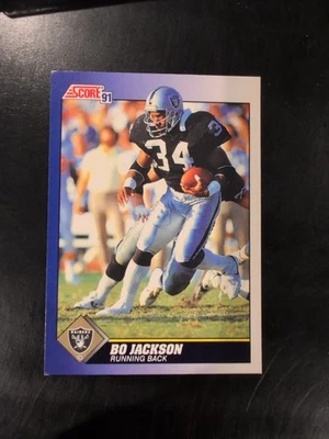 1991 Score BO JACKSON Oakland Raiders #100  - Image 1 of 3