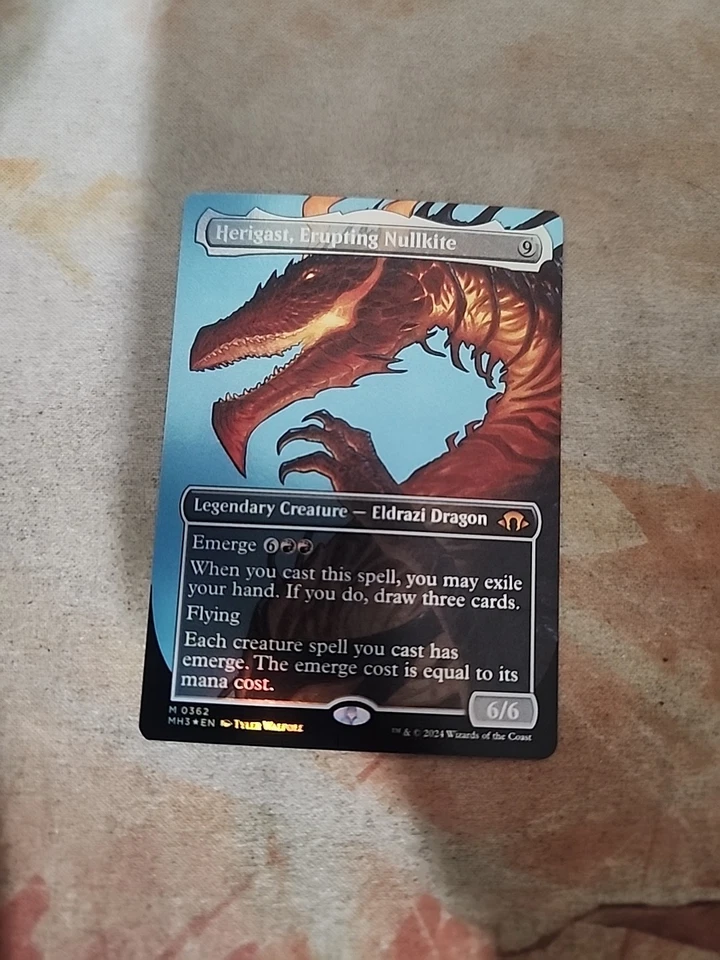 Herigast, Erupting Nullkite Borderless Foil Modern Horizons 3 MTG NM - Image 1 of 1