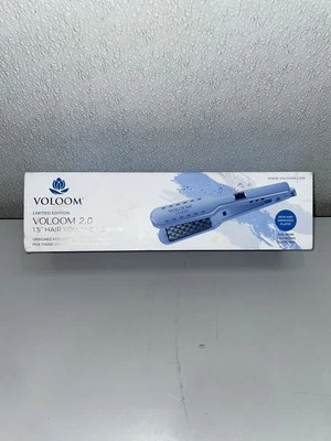 Утюжок для увеличения объема волос Voloom ограниченный выпуск 2.0 1,5 дюйма синий - Изображение 1 из 4