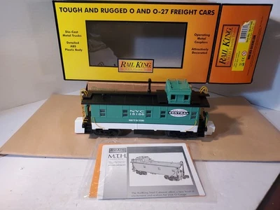 MTH Rail King 30-77186 New York Central NYC Offset Steel Caboose R# 18186 New OB - Image 1 of 4