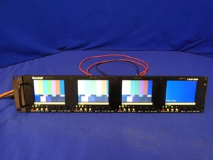 Marshall V-R44P-HDSDI Quad LCD Monitors for PARTS (3 of 4 screens good, NO PS) - Picture 1 of 24