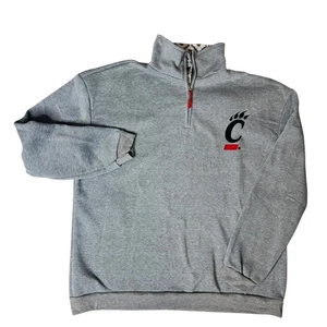 Cincinnati Bearcats Herren grau Viertel Reißverschluss Pullover Sweatshirt Hoxworth XL - Bild 1 von 7