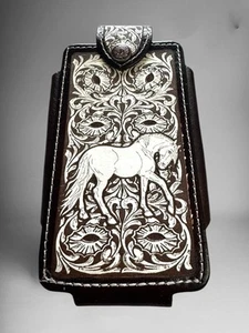 Funda Celular Vaquera Con Caballo Funda Telefono Western Phone Holster Horse - Picture 1 of 2