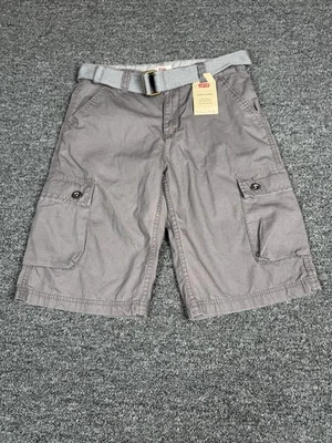 Pantalones Cortos Levi Cargo Juvenil Talla 14 Gris Regular Con Cinturón Nuevos con Etiquetas Foto 1 de 4