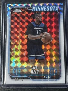 /10 White 2024-25 Naz Reid Topps Chrome Basketball #43 Timberwolves - Picture 1 of 2