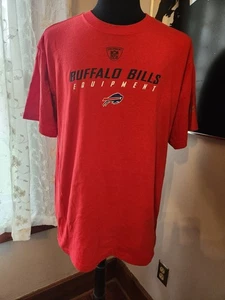 Reebok NFL Equipment Buffalo Bills Red Short Sleeve T Shirt Size Large - Picture 1 of 2