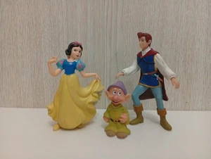 Walt Disney Princess Snowhite Snow White Dwarf & Prince Figures Bullyland Bully - Picture 1 of 10
