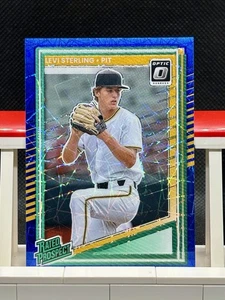 2025 Donruss - Levi Sterling - Rated Prospect - Blue Velocity Optic #154 Pirates - Picture 1 of 2