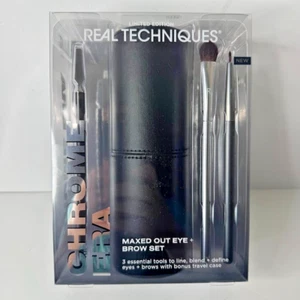 REAL TECHNIQUES || Chrome Era *LIMITED EDITION* Maxed Out Eye + Brow Set 🔲NIB🔲 - Picture 1 of 5