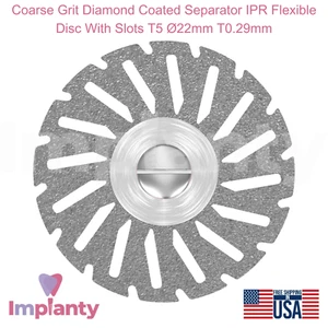 Separador de grano grueso recubierto de diamante IPR disco flexible con ranuras T5 Ø22 mm T0,29 mm - Imagen 1 de 6