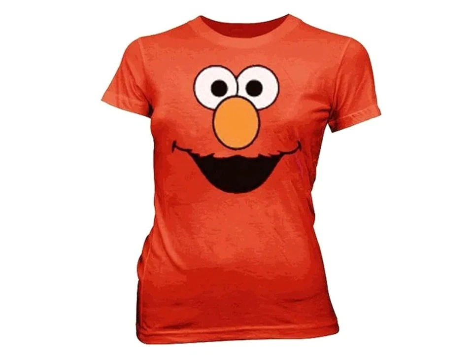 Camiseta para mujer Sesame Street Elmo Face Junior nueva con etiquetas Foto 1 de 1
