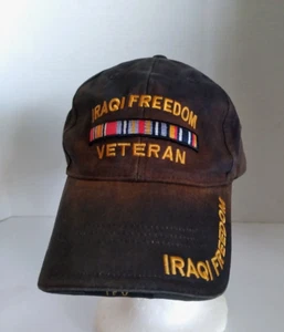 Rothco Iraqi Freedom Veteran Low Profile Black Hat/Cap Honorably Pre-Worn - Picture 1 of 7
