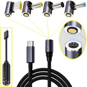 Laptop Magnetic ⇌ USB Type C Charger adapter Cable Converter Charging Connector - Picture 1 of 32