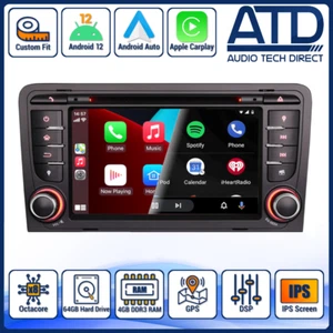 Android Auto Radio para Audi A3 S3 RS3 MK2 Carplay Navegador IPS DVD GPS BT - Bild 1 von 13