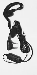 2 PIn Security Mic In-Ear Headphone for Baofeng Kenwood Radio Walkie Talkie - Picture 1 of 1