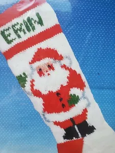 Good Shepherd HELLO FROM SANTA Christmas Holiday Knit Stocking Kit 87400 24" NOS - Picture 1 of 5