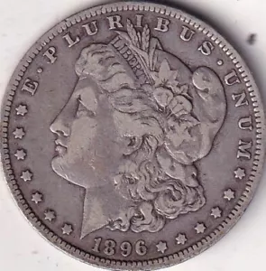 1896-O ARGENTO Morgan Dollar - VF - #296 - BELLA MONETA - BEL COLORE - Foto 1 di 2