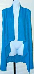 White House Black Market Ocean Depths Draping Front Sweater Size L NWT - Picture 1 of 2